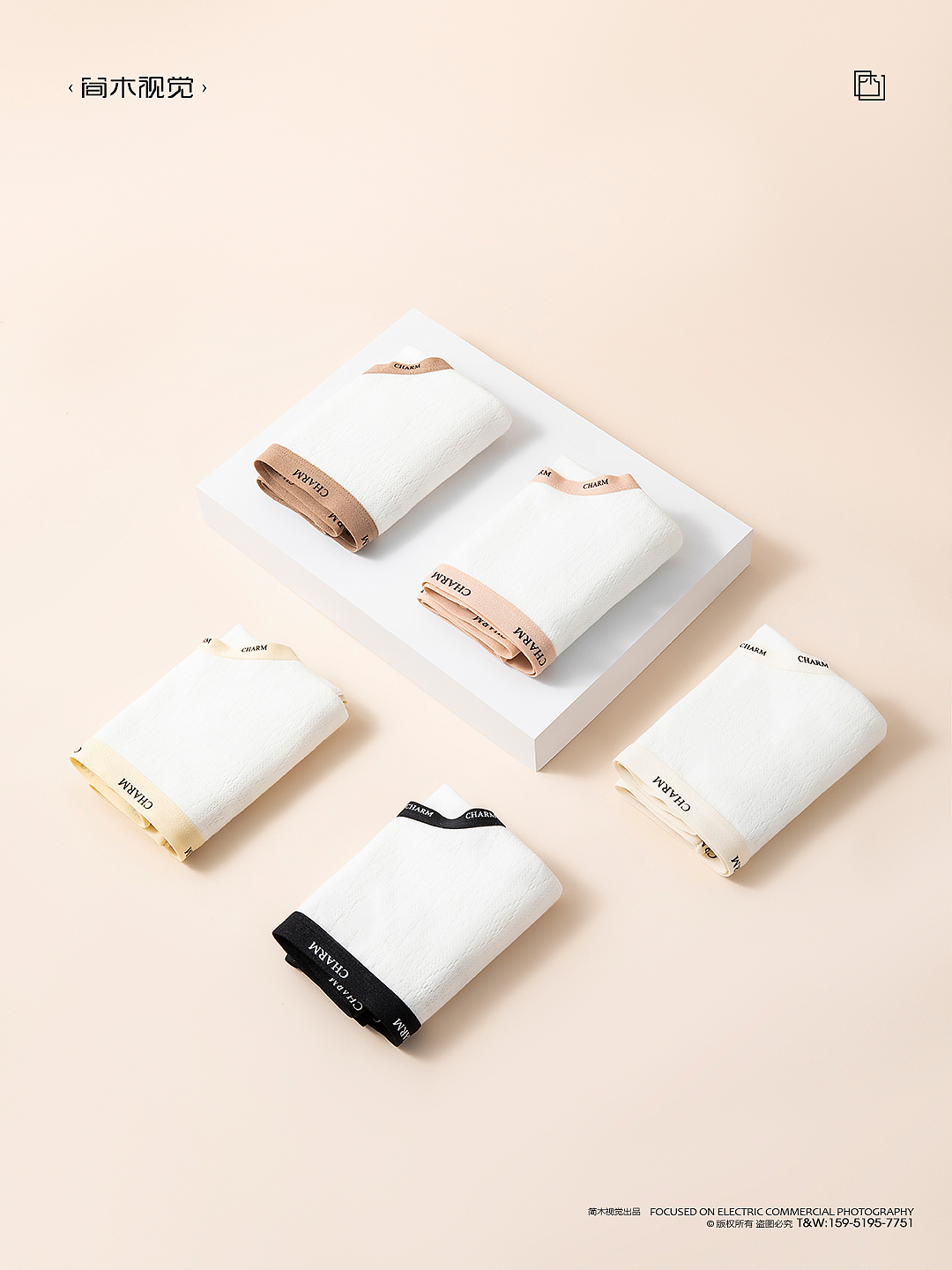 女士内裤产品摄影丨蓝色半岛 × 简木视觉 内衣静物拍摄