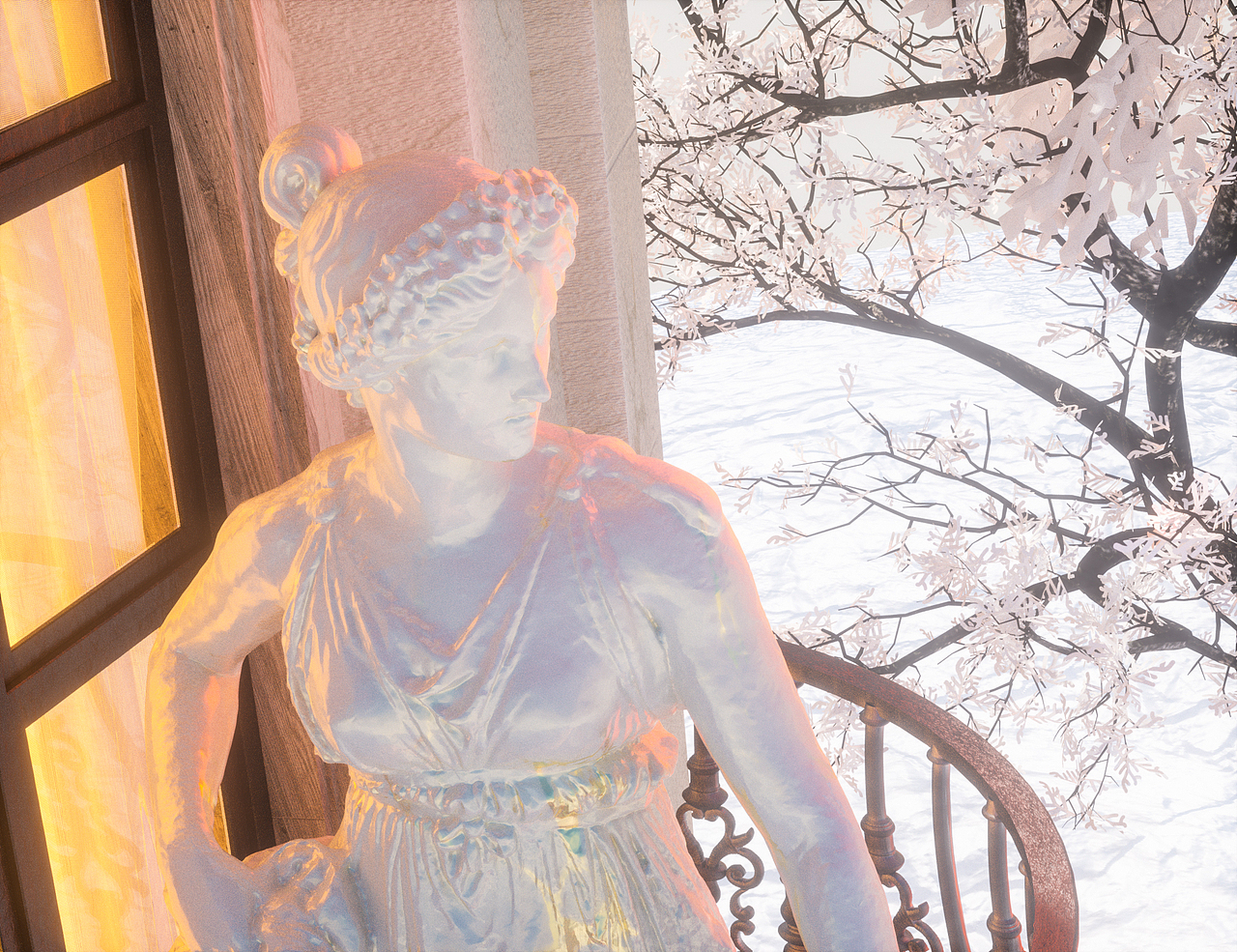 雪色 | 冬季节气海报（图ZMzI3NzYxNDI4） - 其他三维 - 站酷设计师LinaCCC原创素材 - 站酷ZCOOL