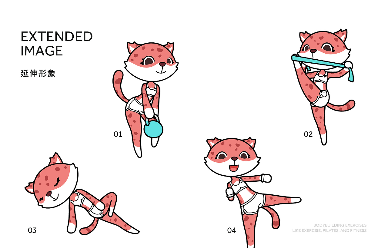 薇家运动 I 女子运动健身馆 I 小粉豹IP