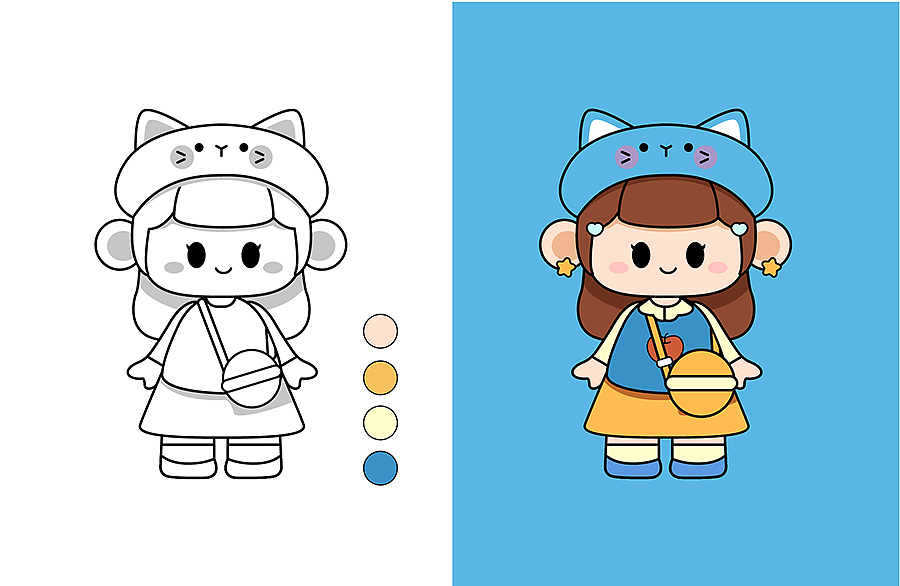 画师繁星2.0第六期第一周丨时尚女孩IP设计