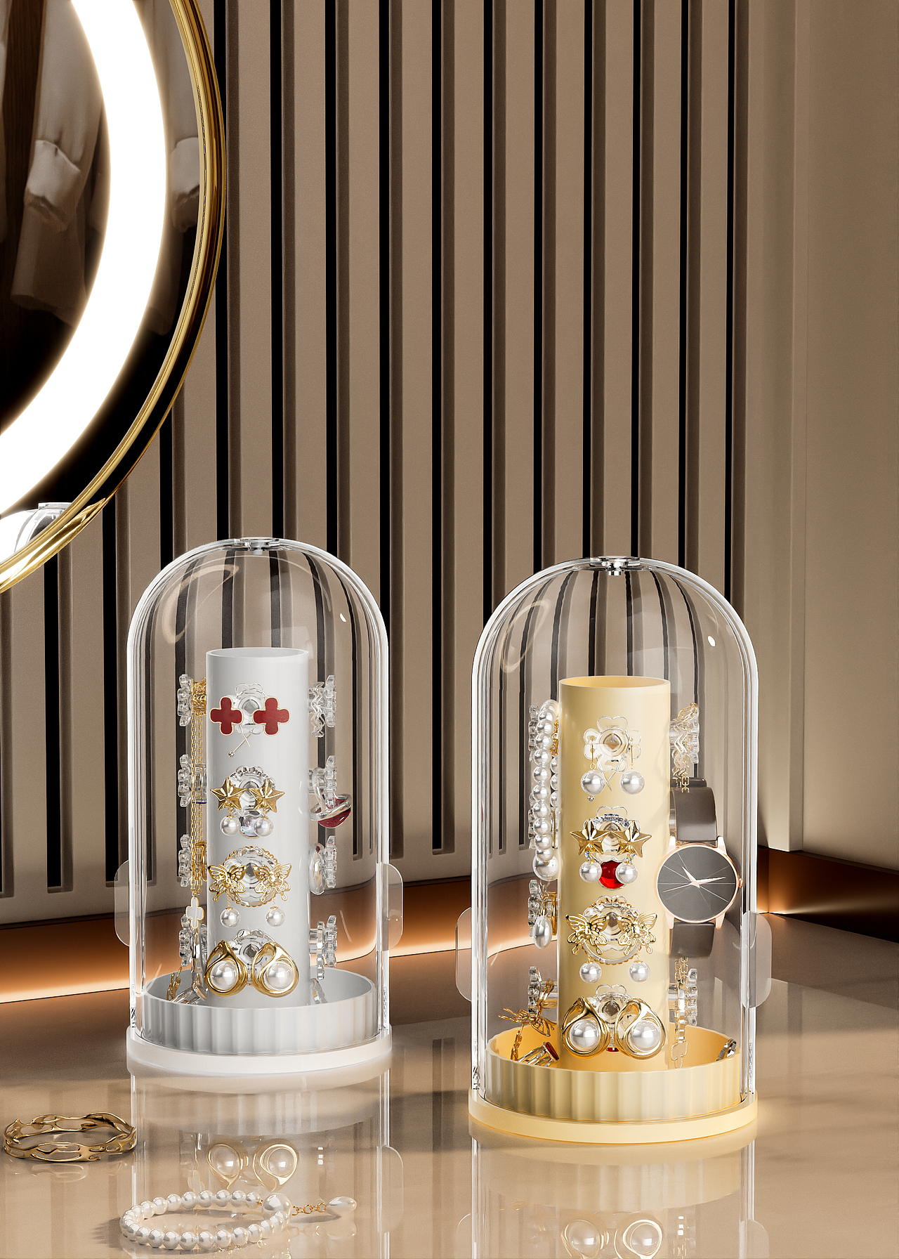 室内暖色系产品渲染