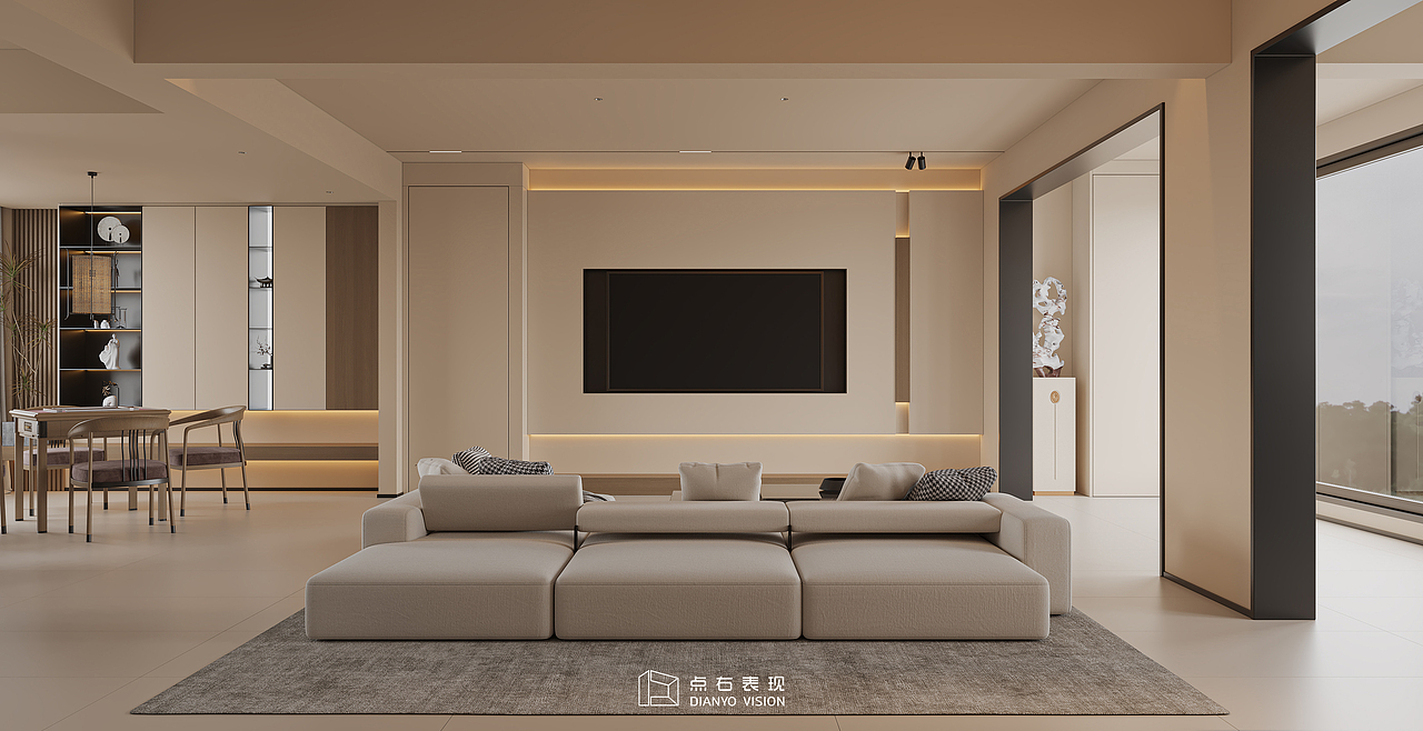 点右效果图 —— 极简中式风格（图ZMzM4OTIyNjg0） - 家装设计 - 站酷设计师点右效果图表现原创素材 - 站酷ZCOOL