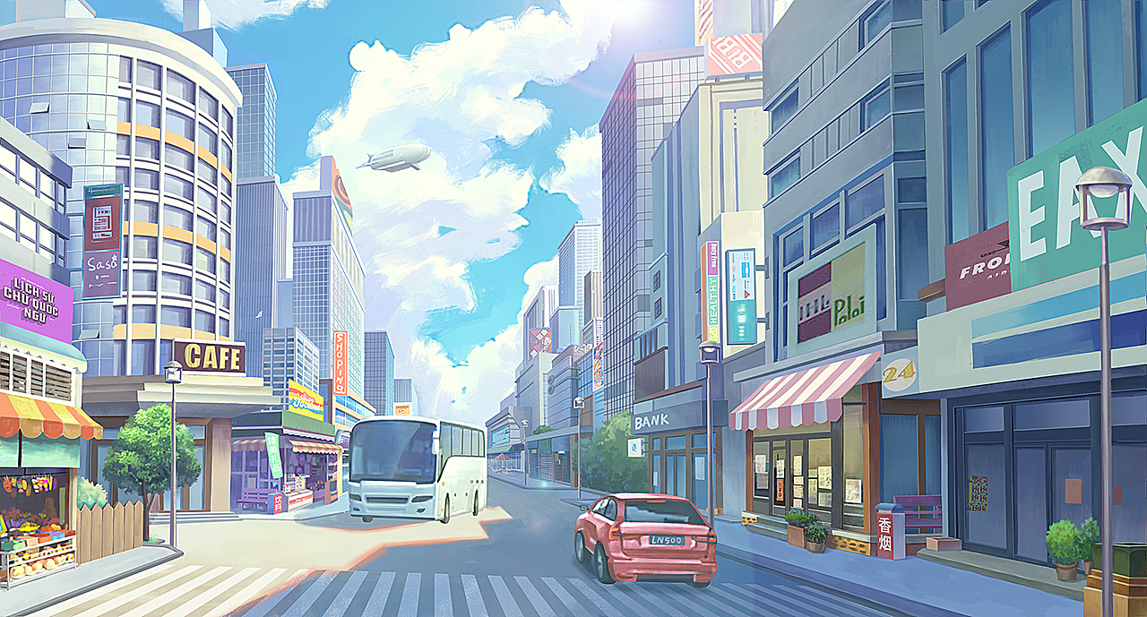 二次元场景创作九张（图ZMzU2MjkyNDgw） - 创作习作 - 站酷设计师郭明达原创素材 - 站酷ZCOOL