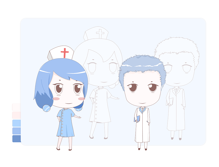 医美网站人物形象（图ZMzIxNDU5MDA0） - IP形象 - 站酷设计师香菜沫儿原创素材 - 站酷ZCOOL