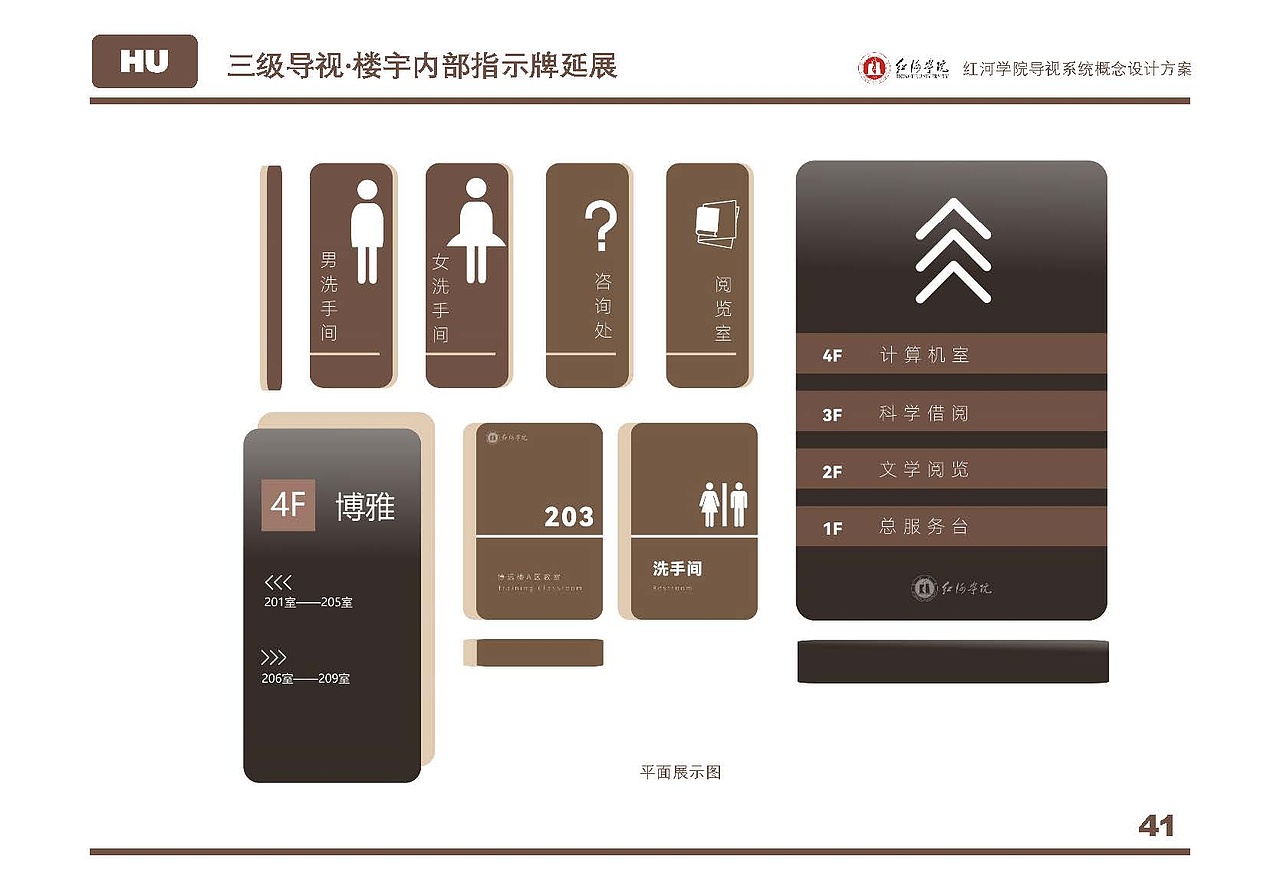红河学院导视系统概念设计方案（图ZMzM0MTM4NzE2） - 其他平面 - 站酷设计师cloudsheep霄原创素材 - 站酷ZCOOL