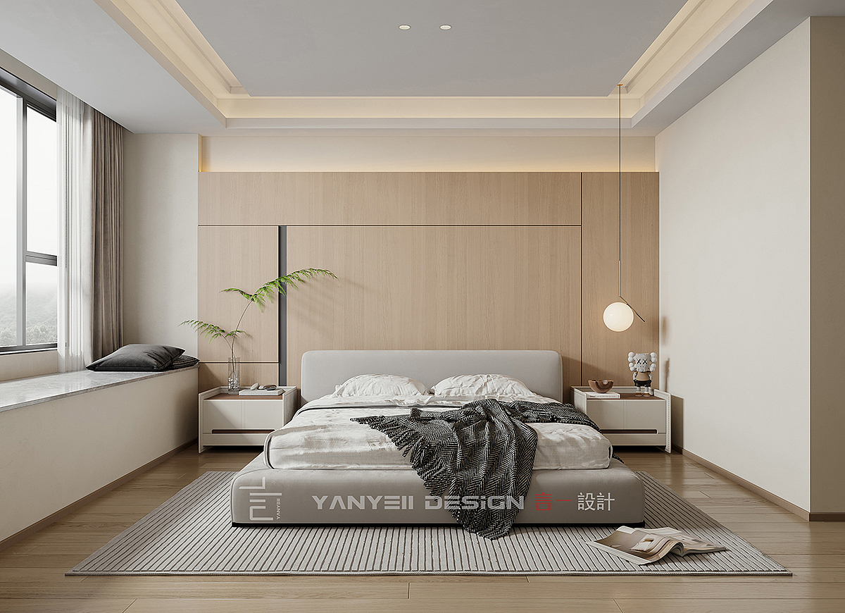 杭州｜182㎡|现代原木风案例分享（图ZMzMwMzM5MTEy） - 家装设计 - 站酷设计师言一設計YANYEII原创素材 - 站酷ZCOOL