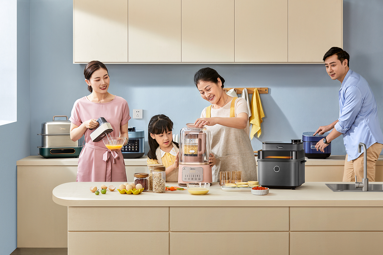 Midea美的618KV专题页面视觉拍摄 ✖️ 小学生✖️执灰