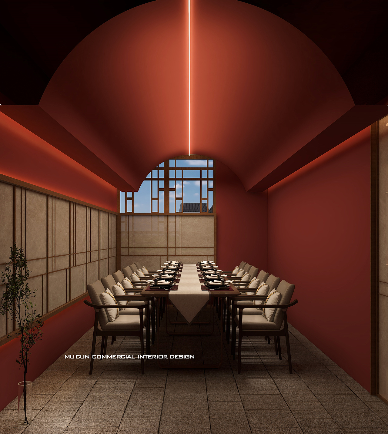 镇江300平蟹黄汤包展厅装修设计