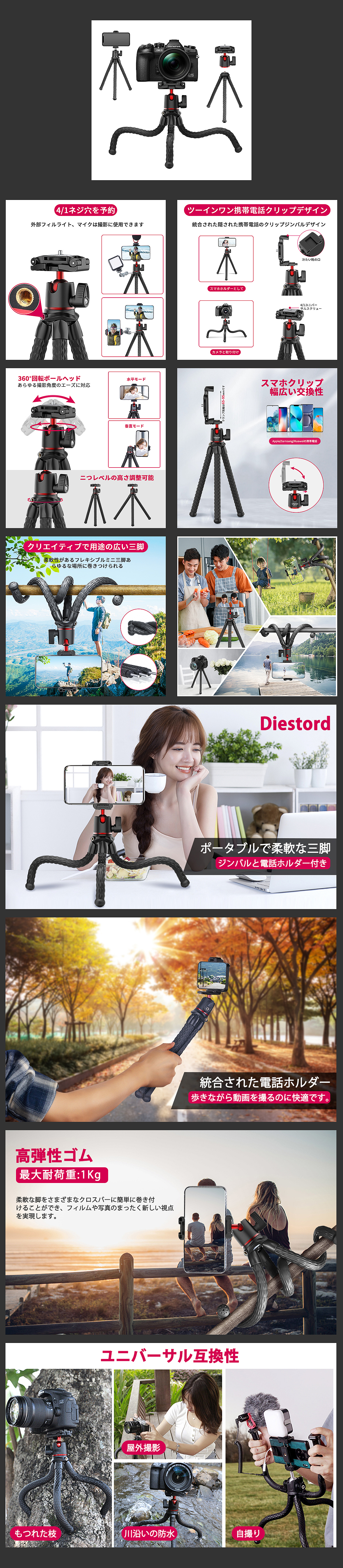 八爪鱼三脚架-亚马逊主图（图ZMzI0MTI5MDY0） - 电商 - 站酷设计师I不吃糖的猫原创素材 - 站酷ZCOOL