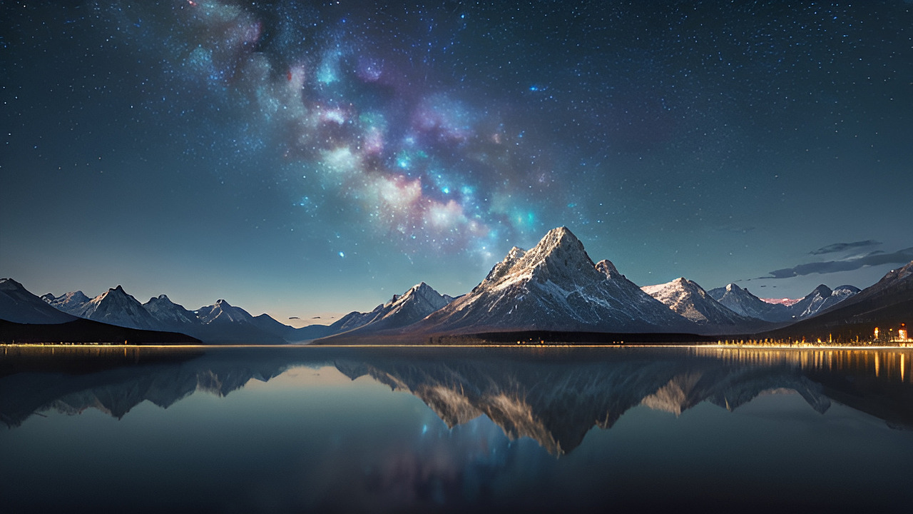 AI一键绘画 《山水风景人物插画》 AI人工智能