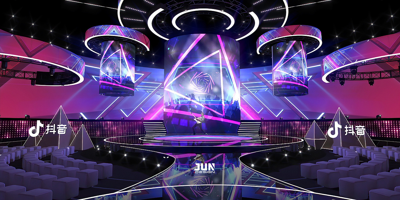 抖音直播嘉年华舞美设计