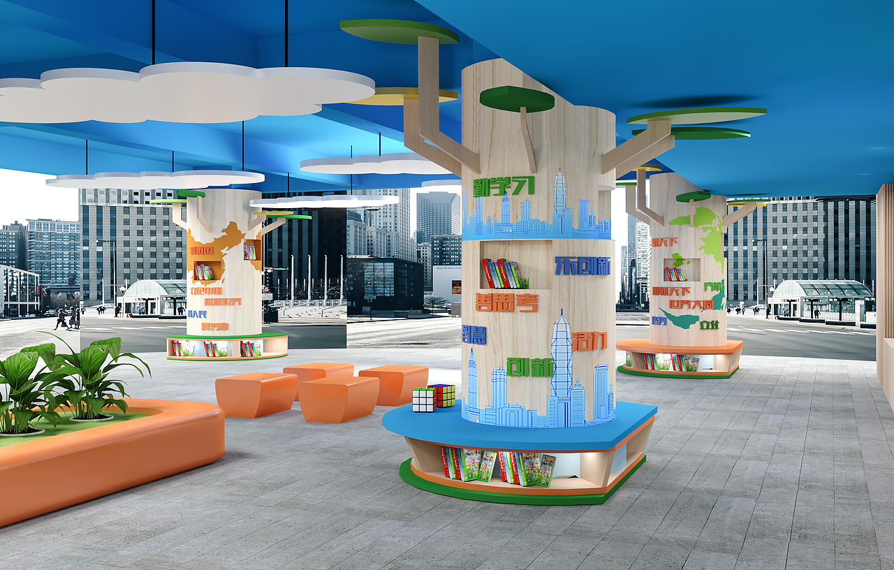 校园文化和美文化空间设计（图ZMzI3MTMwNTMy） - 其他空间 - 站酷设计师禅武工坊原创素材 - 站酷ZCOOL