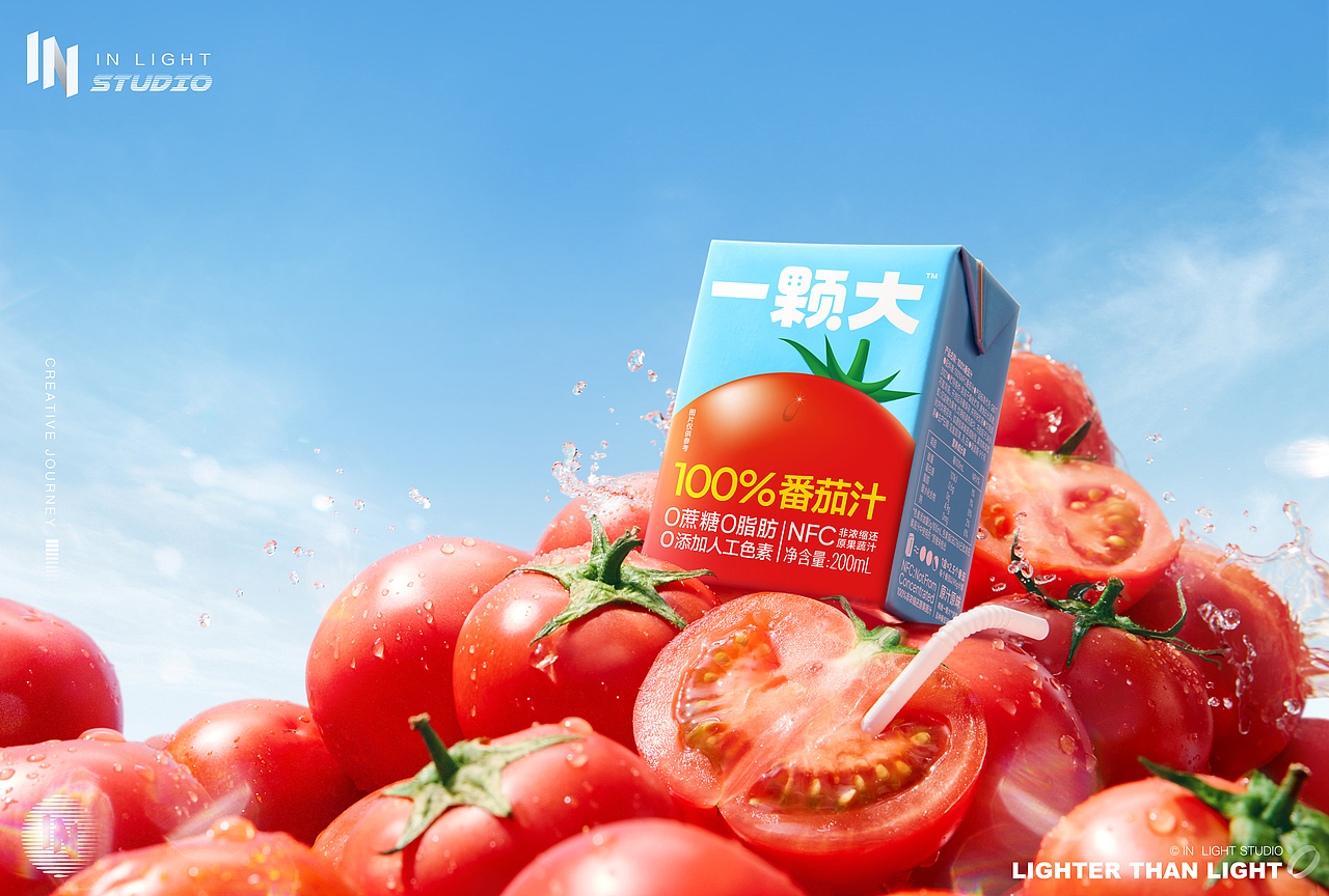 美食摄影 | 一颗大 ✖ IN LIGHT 番茄饮品海报拍摄（图ZMzQ4Mjg5OTUy） - 美食摄影 - 站酷设计师INLIGHT光合原创素材 - 站酷ZCOOL