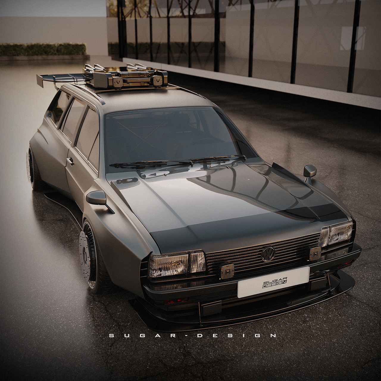 同样的主题,重新设计了普桑的皮卡