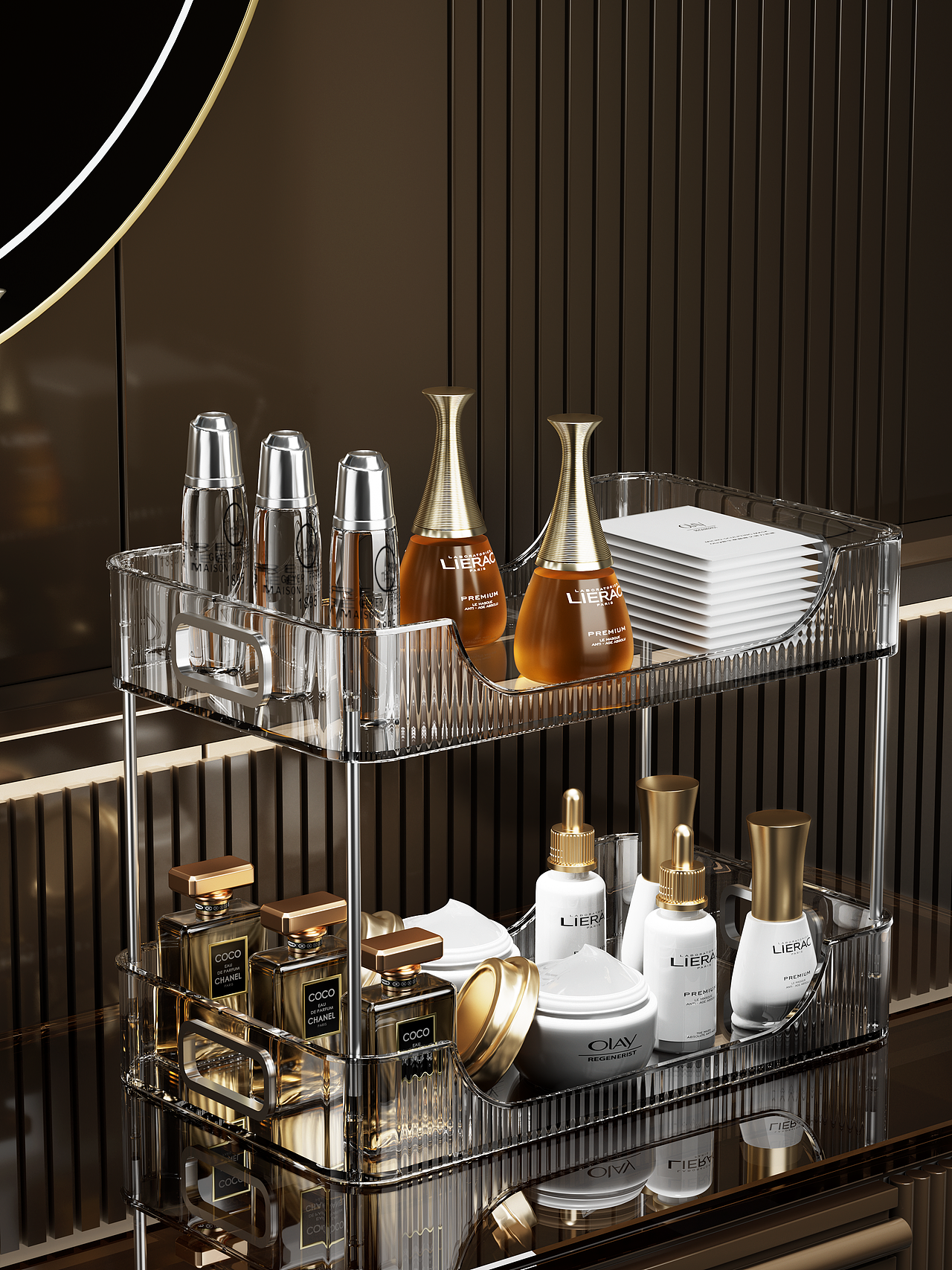 轻奢化妆品收纳架（图ZMzE0NzgyNDc2） - 产品 - 站酷设计师C4Ddoudou原创素材 - 站酷ZCOOL