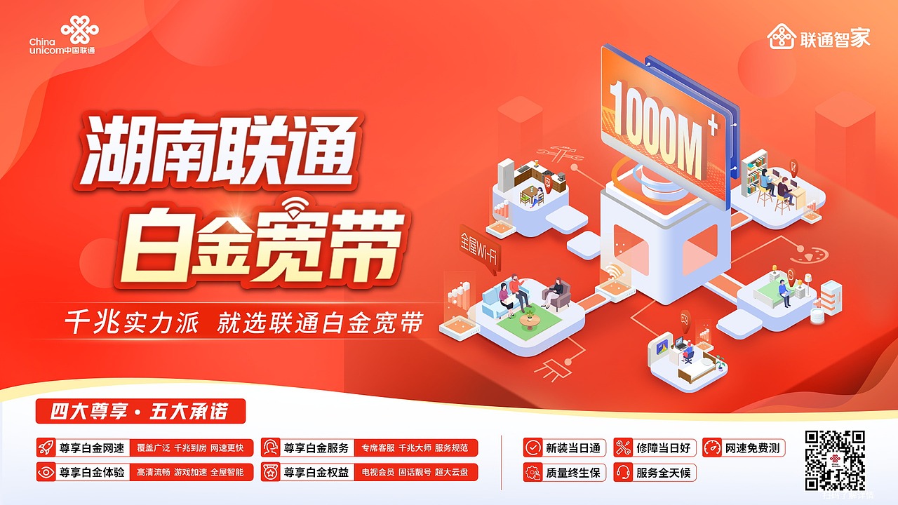 联通卖点创意海报两张