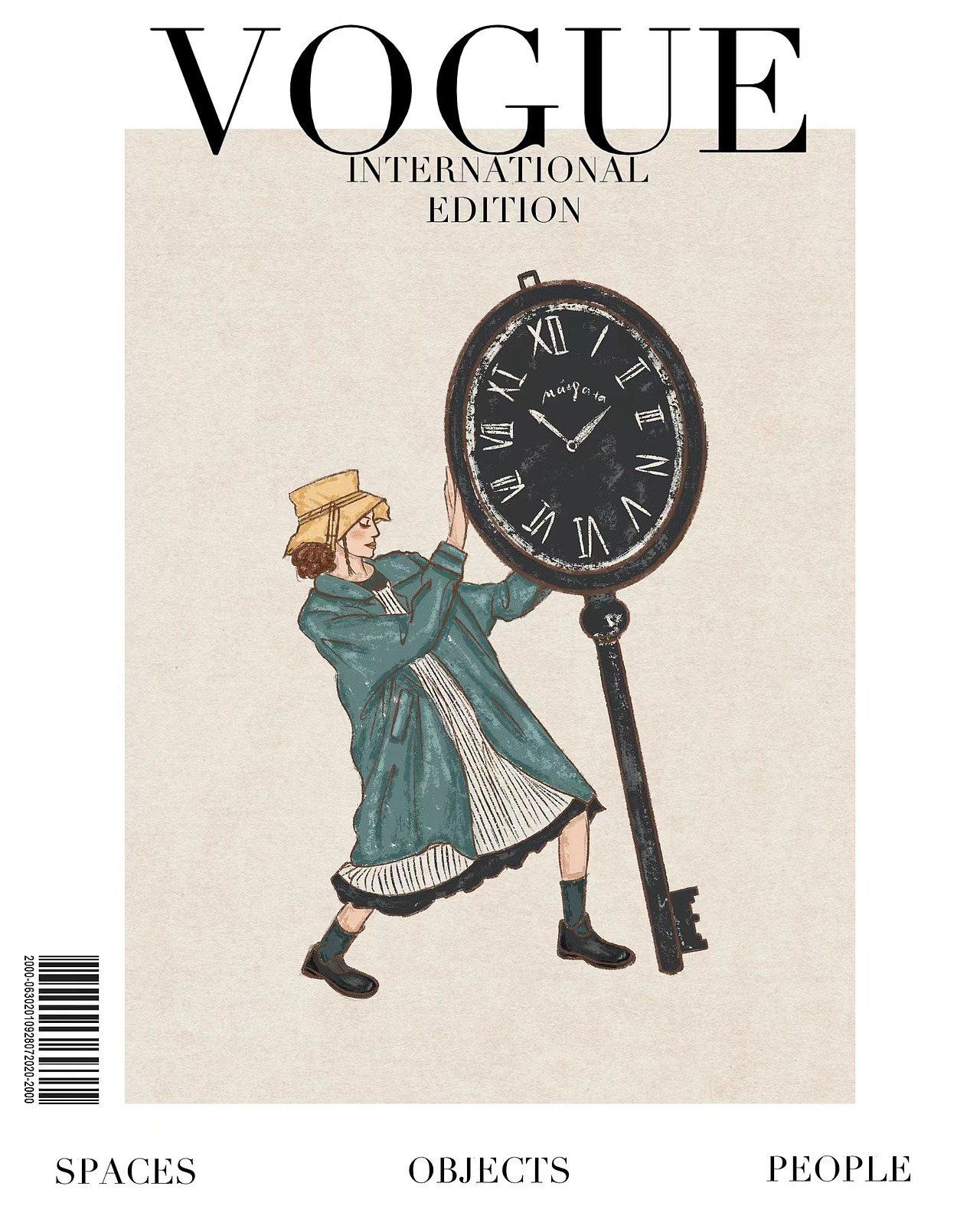 一组时装人物插画速写