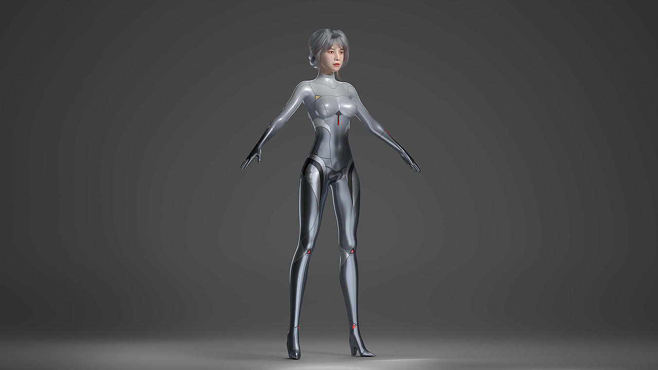 伊士曼龙膜车膜公司虚拟人“昤珑”的渲染与部署