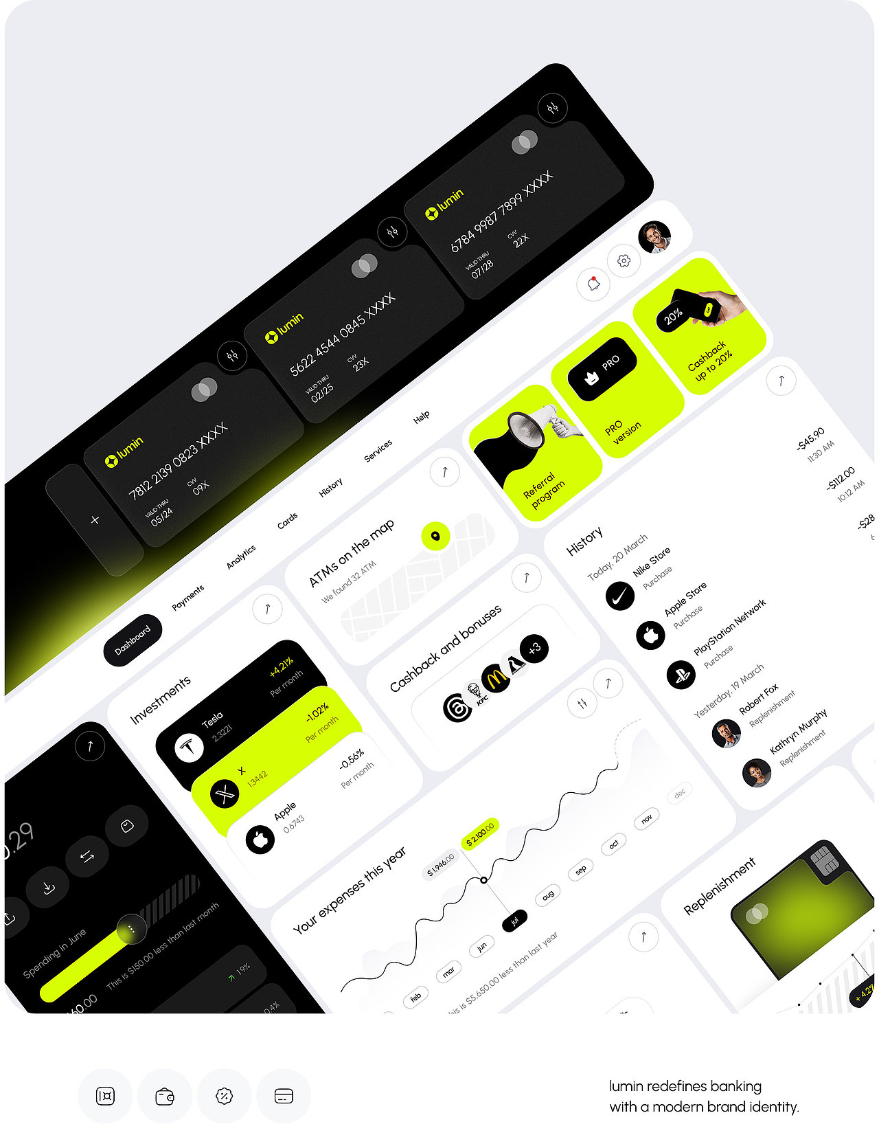 网页设计 - Lumin Online Bank-Saas（图ZMzY4MzIwODU2） - 其他网页 - 站酷设计师极简慕枫原创素材 - 站酷ZCOOL