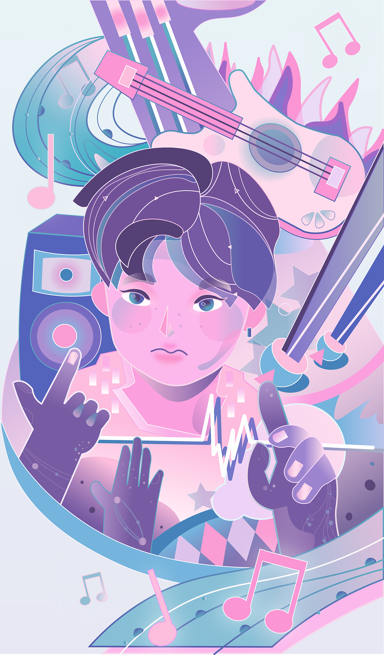 演唱会（图ZMzEyNDA0MjIw） - 商业插画 - 站酷设计师阿佳不是佳原创素材 - 站酷ZCOOL