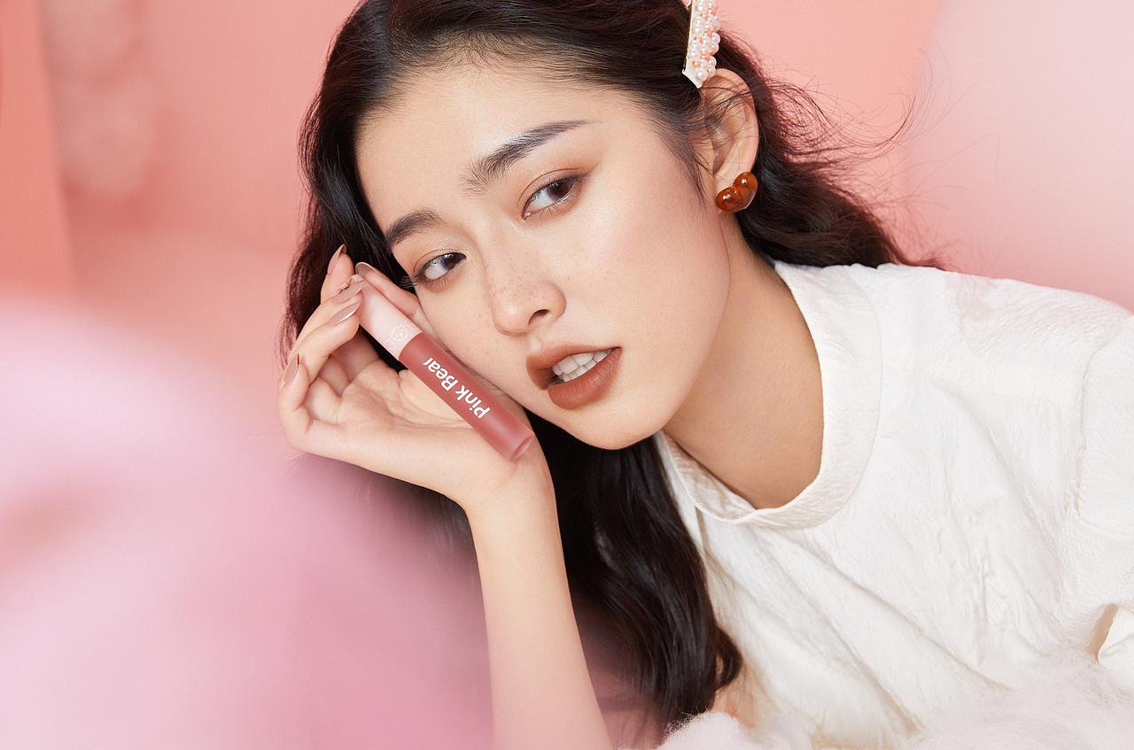 Pink Bear皮可熊 粉雾唇釉（图ZMjk5ODc1MzQw） - 修图/后期 - 站酷设计师修图师荨十七原创素材 - 站酷ZCOOL