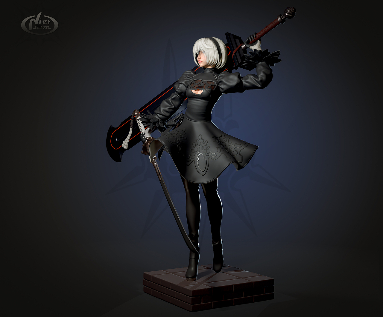YoRHa No.2B（图ZMzI2MDU3NjQ4） - 人物/生物 - 站酷设计师Jeffrey85原创素材 - 站酷ZCOOL
