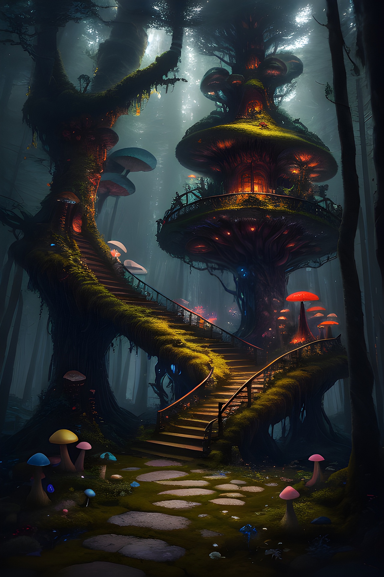 梦幻蘑菇屋系列（图ZMzM5NTI4ODI4） - 概念设定 - 站酷设计师XYmoon4原创素材 - 站酷ZCOOL