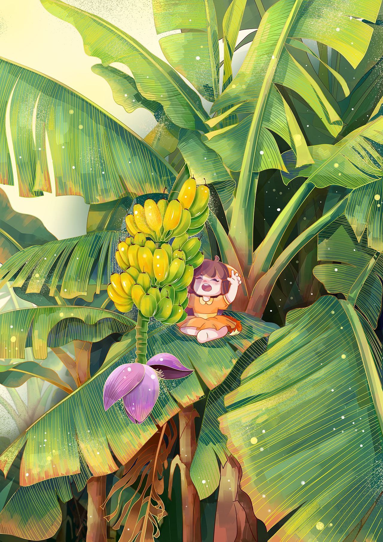 摘香蕉（图ZMzUyNzg2MTg0） - 商业插画 - 站酷设计师骄傲的小鹦鹉原创素材 - 站酷ZCOOL