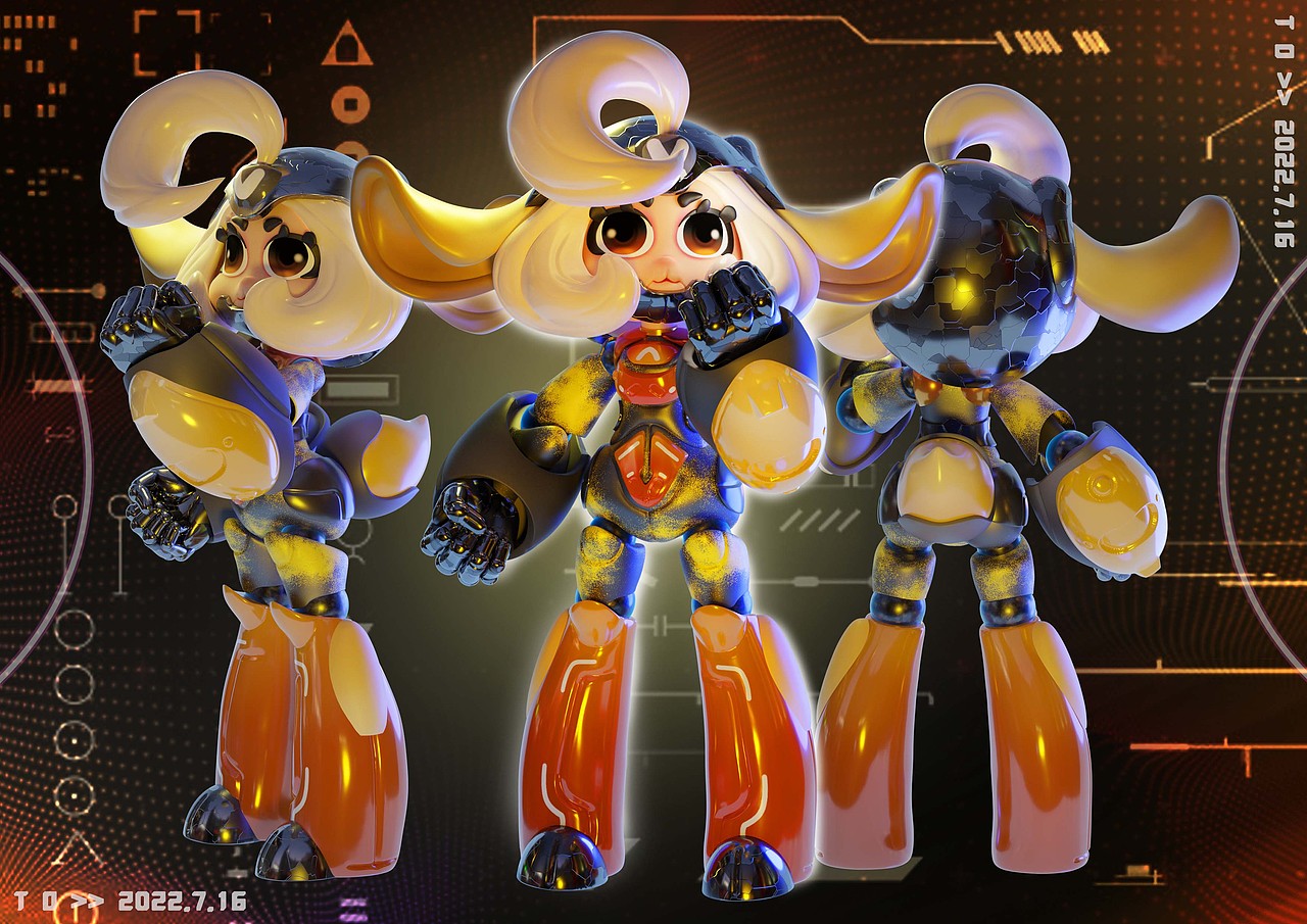 赛博运动-兔TU（图ZMzA4OTUxMTI4） - 人物/生物 - 站酷设计师粥晓困原创素材 - 站酷ZCOOL