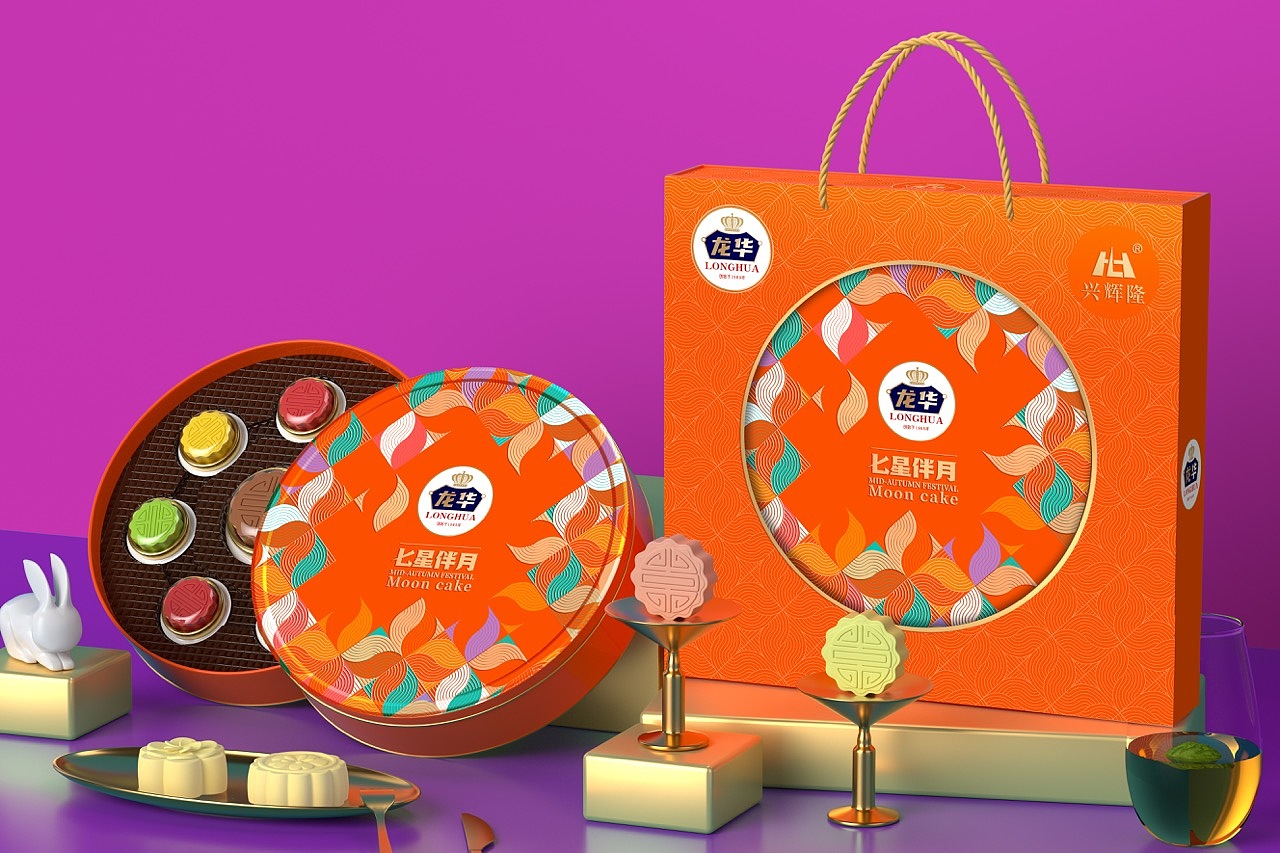 龙华月饼礼盒包装设计