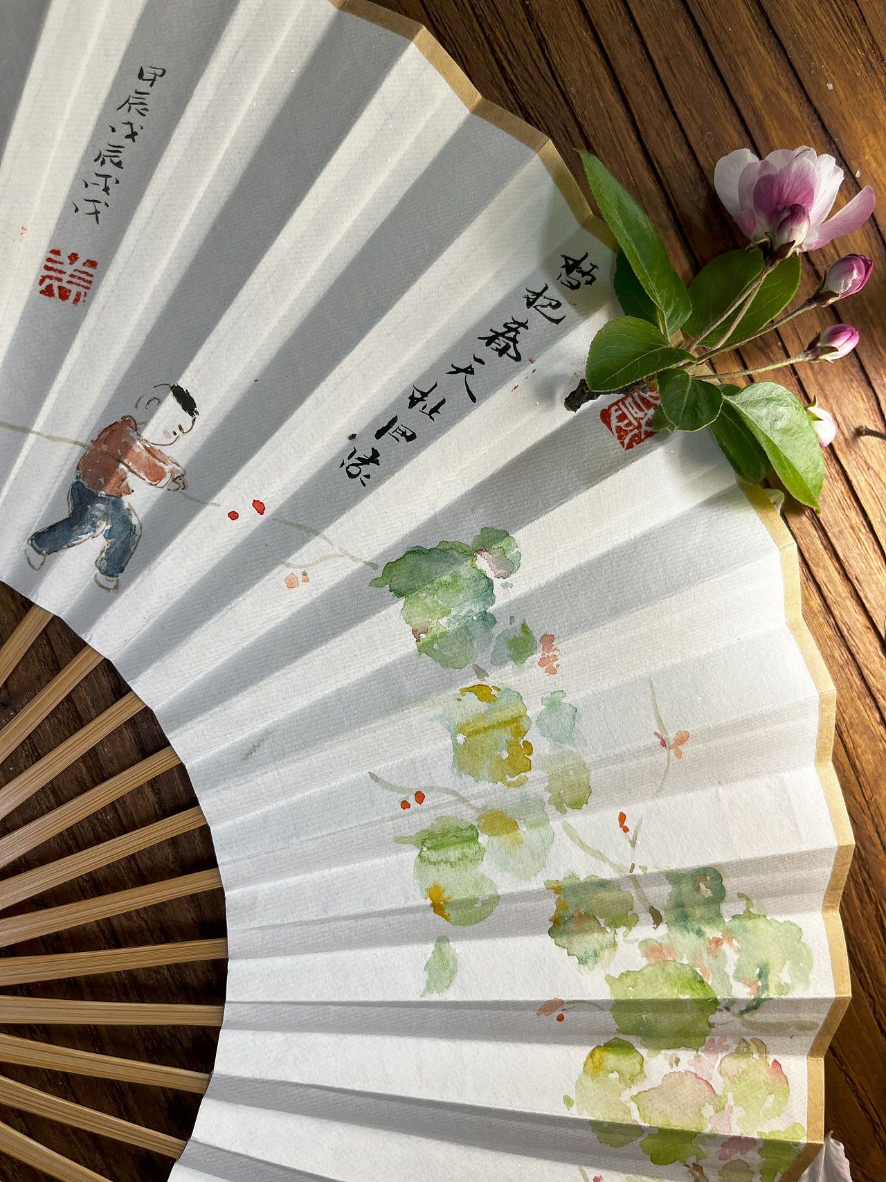 一把小扇（图ZMzcxMDUwNjIw） - 绘画 - 站酷设计师甲辰小夏原创素材 - 站酷ZCOOL