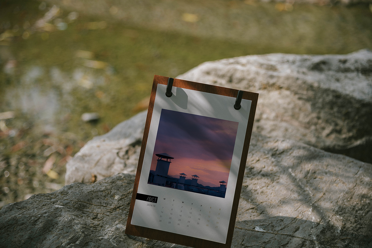 2024工业风复古台历产品摄影