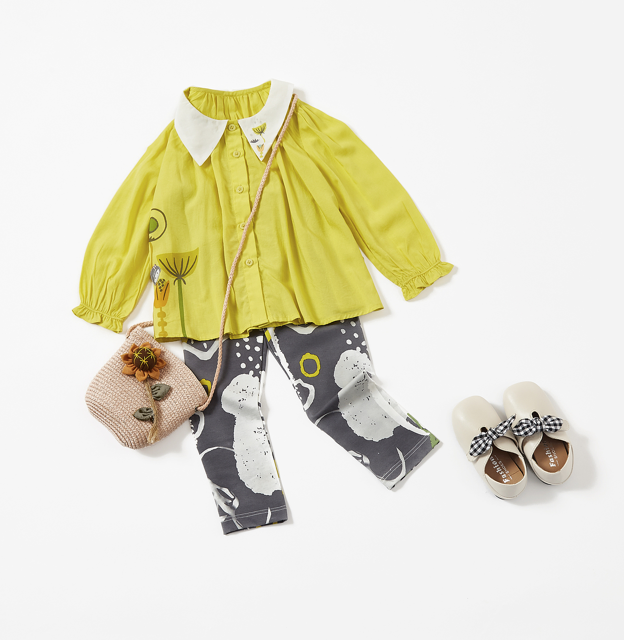 童装摄影 服装摄影 平铺摆拍