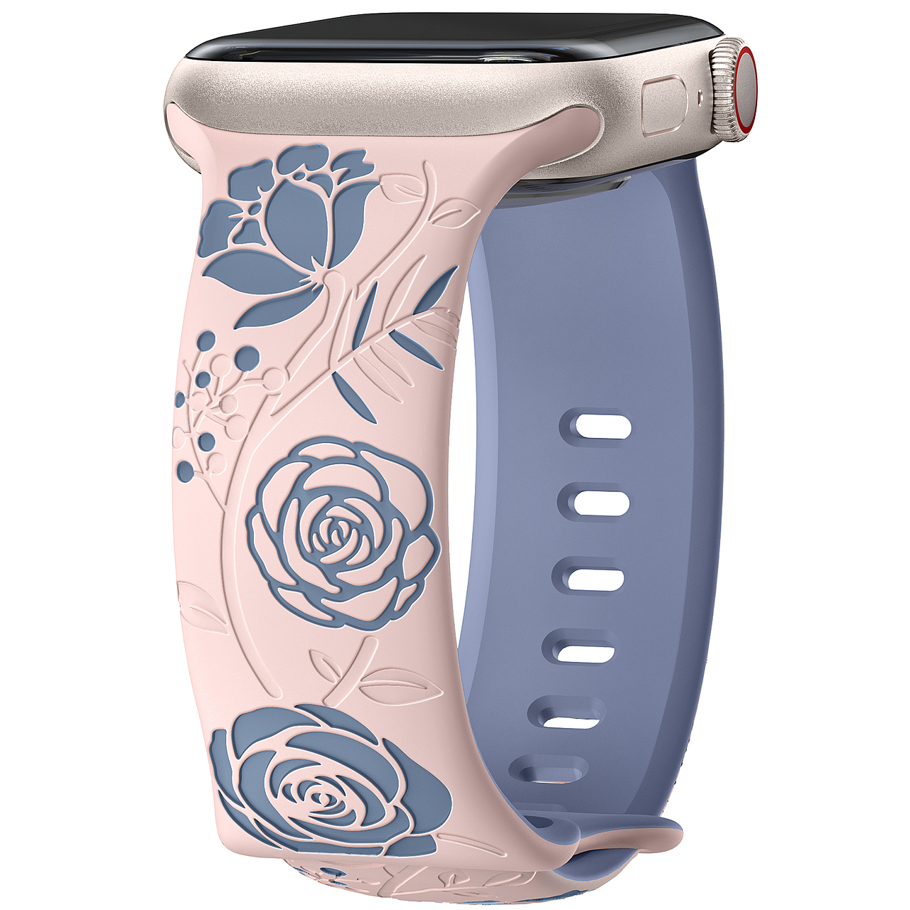 玫瑰双色雕花苹果表带（图ZMzYxMDIwMDIw） - 电子产品 - 站酷设计师篖三藏原创素材 - 站酷ZCOOL