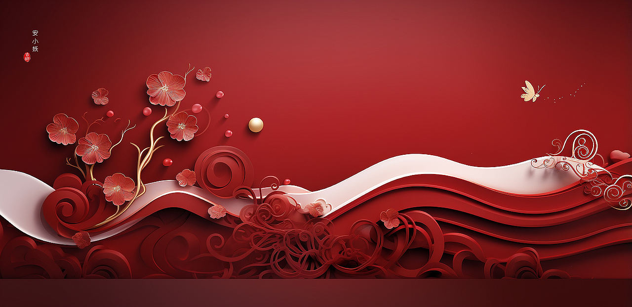节日插画｜中国红背景（图ZMzQ5MzgwNzg4） - 新锐潮流插画 - 站酷设计师ANXIAOYAO9981原创素材 - 站酷ZCOOL