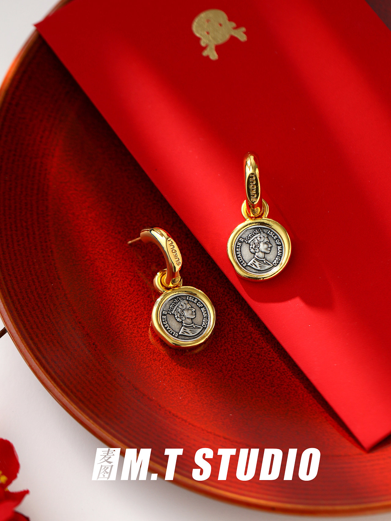 饰品拍摄 珠宝饰品静物拍摄 小众饰品耳饰静物平铺拍摄