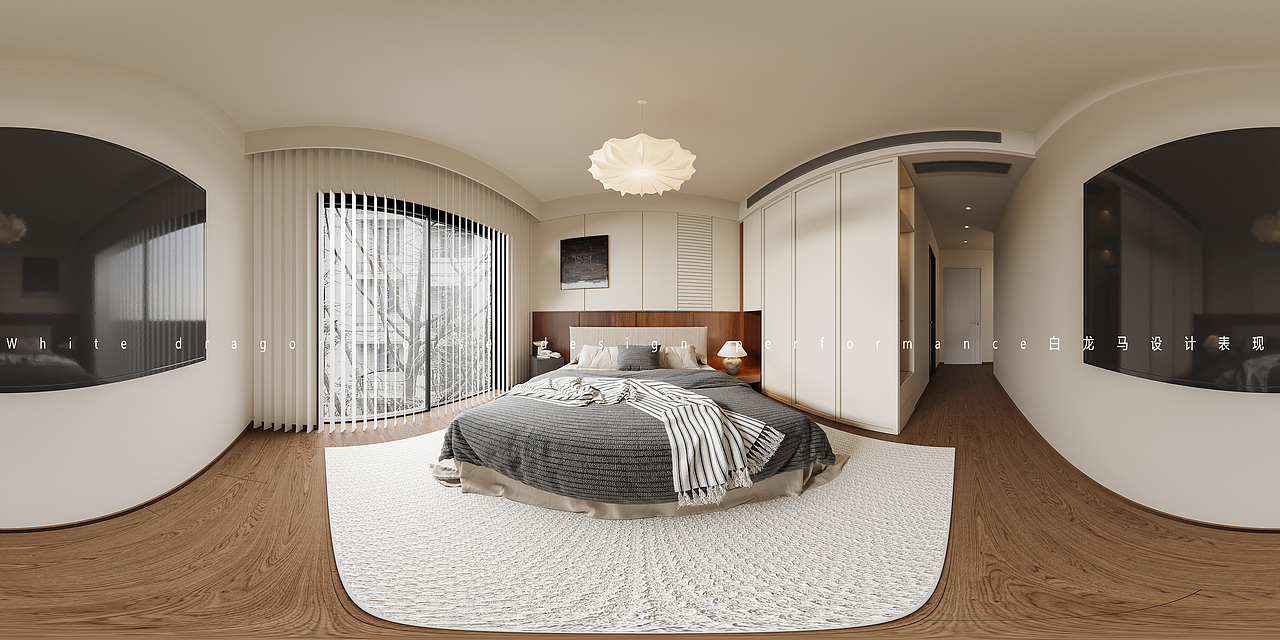 现代客餐厅——白龙马效果图