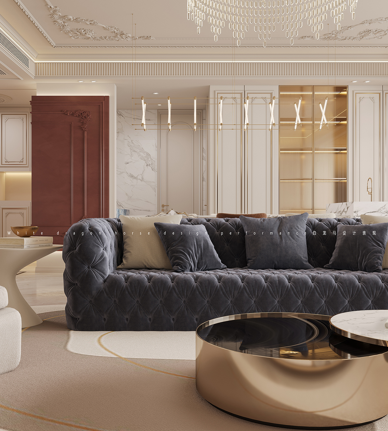 法式风格——白龙马效果（图ZMzUxNTk3ODc2） - 家装设计 - 站酷设计师一只小娄娄原创素材 - 站酷ZCOOL