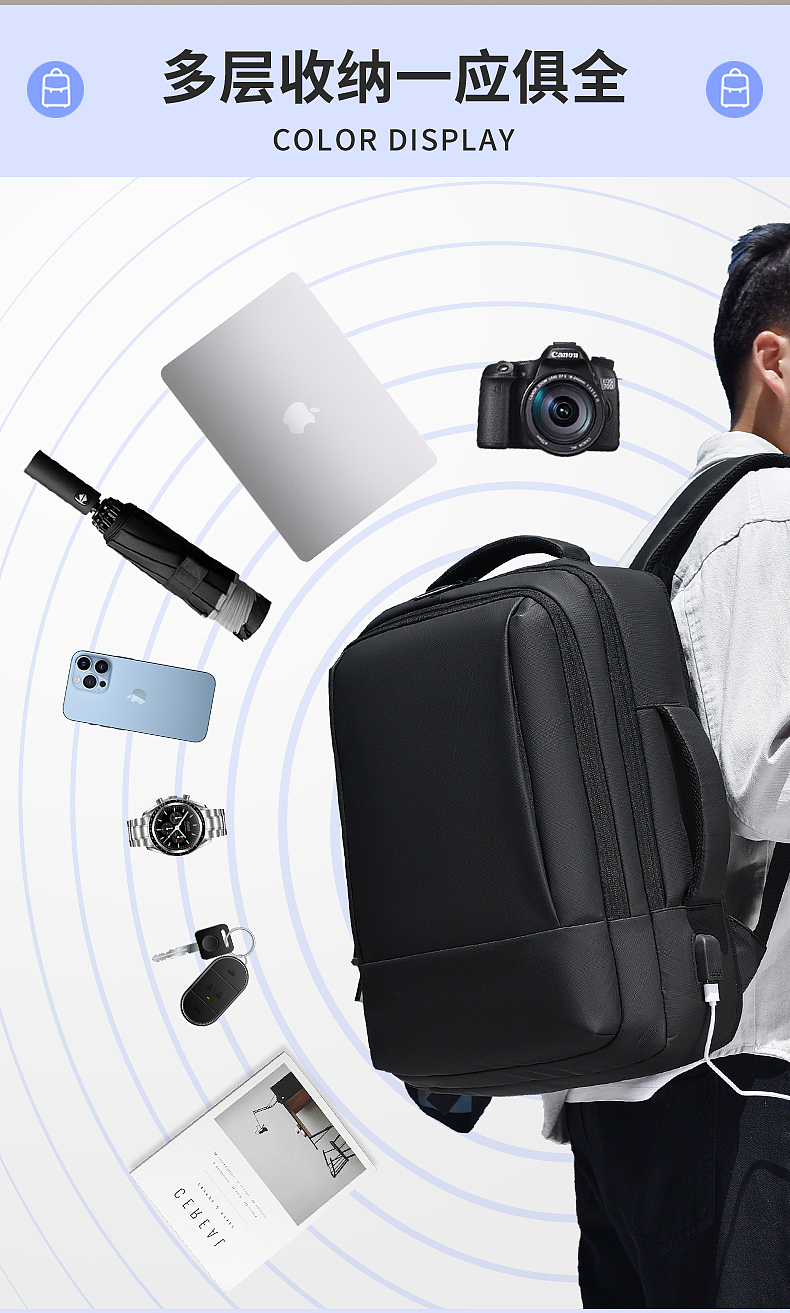 双肩包1688原创详情页展示 欢迎商业合作（图ZMzUxMzA0MDQ4） - 场景 - 站酷设计师黄三泰原创素材 - 站酷ZCOOL