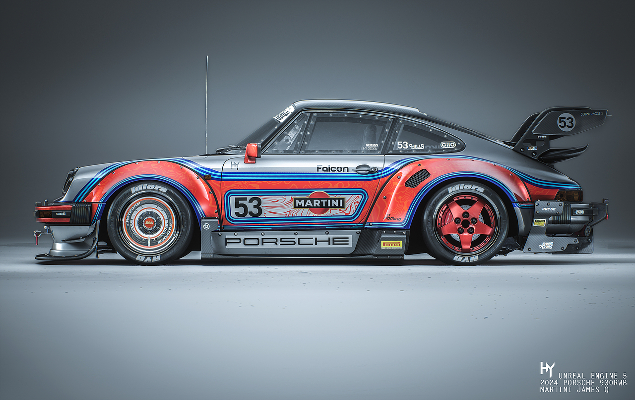 PORSCHE 930RWB MARTINI（图ZMzY0NTMwNTEy） - 机械/交通 - 站酷设计师James_Q原创素材 - 站酷ZCOOL