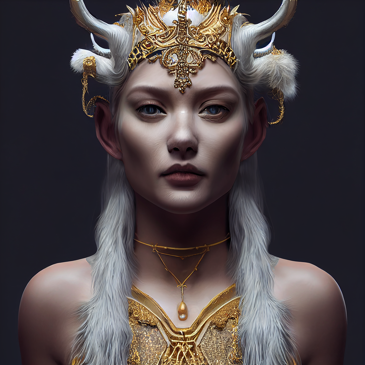 AI绘画-白狮女王（图ZMzIyNTA4NjQw） - AI作品 - 站酷设计师羊腿子原创素材 - 站酷ZCOOL