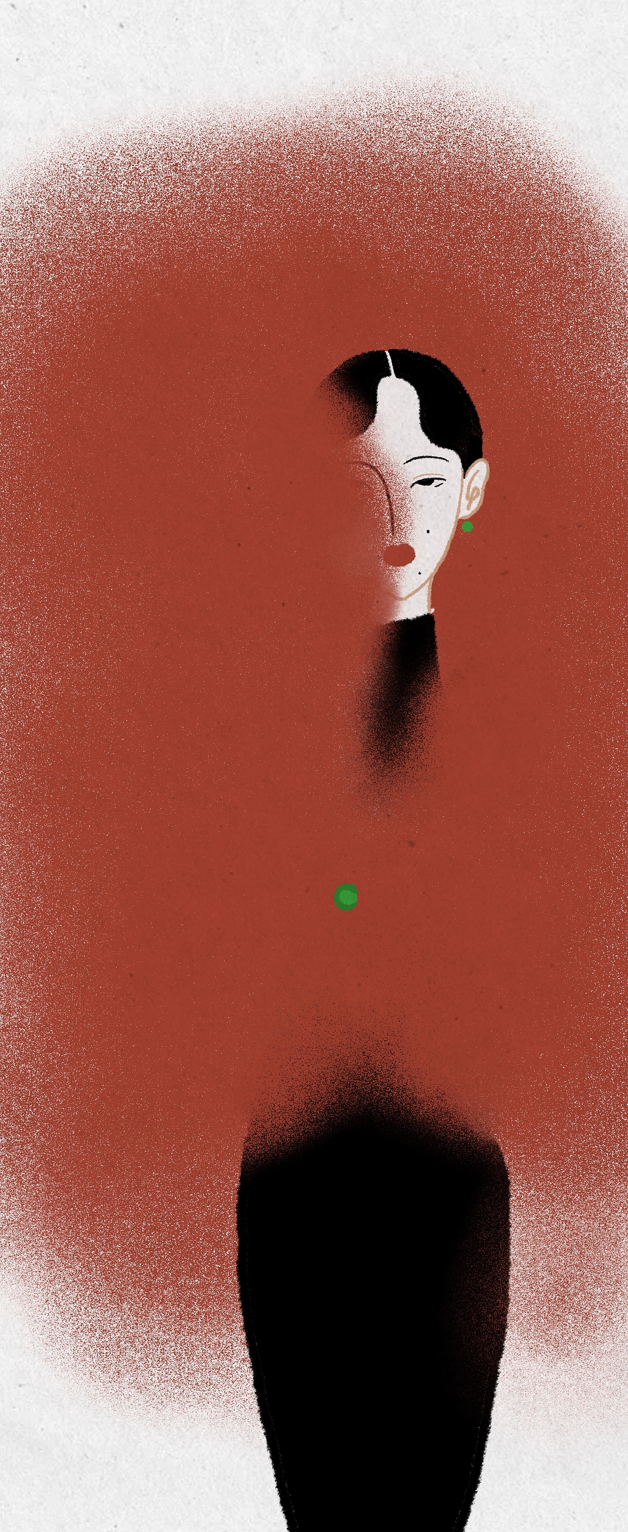 一些红黑毛毛球