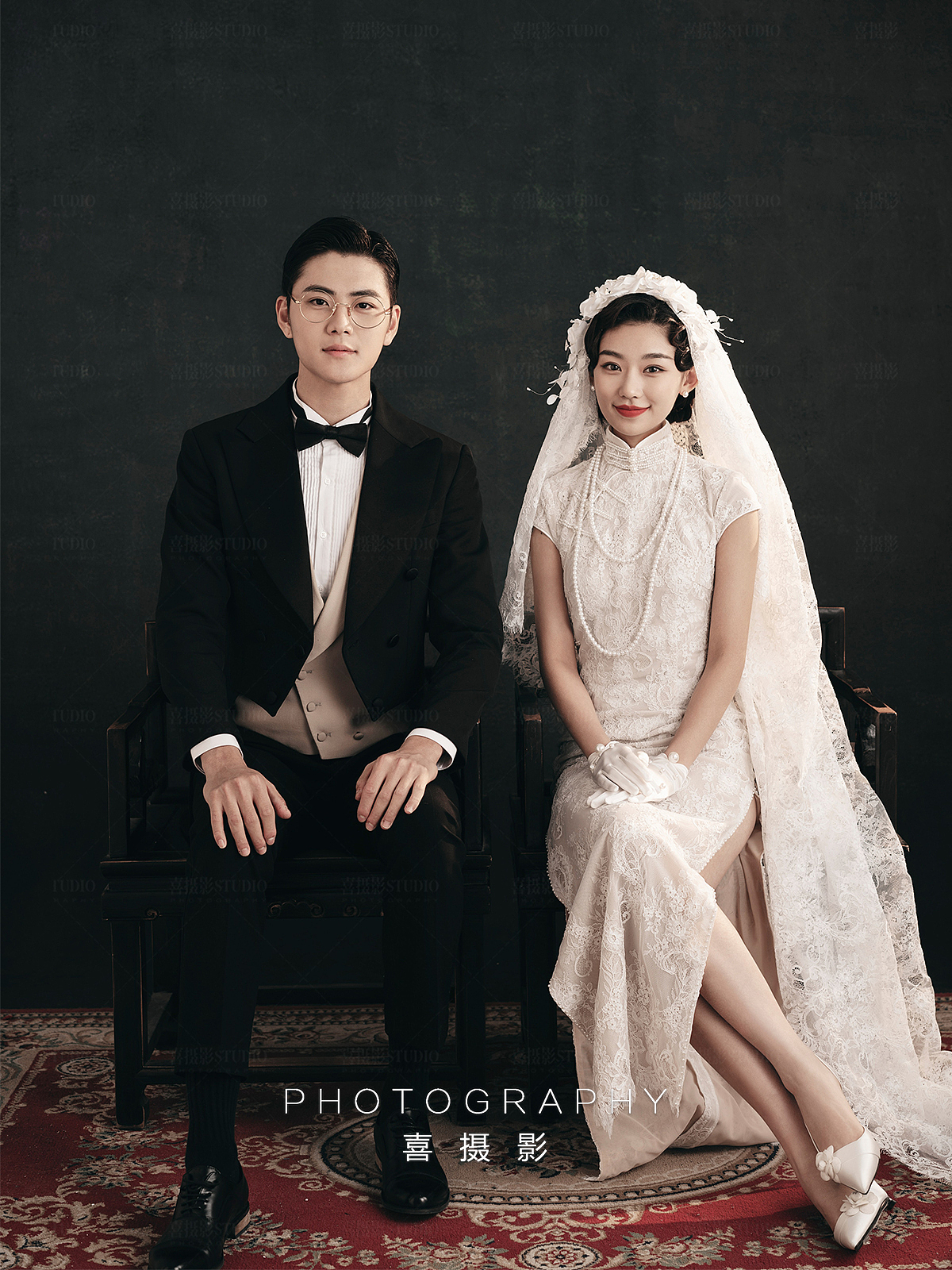 婆婆指定要拍的复古婚纱照，也太太太好看了叭~（图ZMzE2MzU2MDM2） - 婚礼摄影 - 站酷设计师遇见YUJIAN原创素材 - 站酷ZCOOL