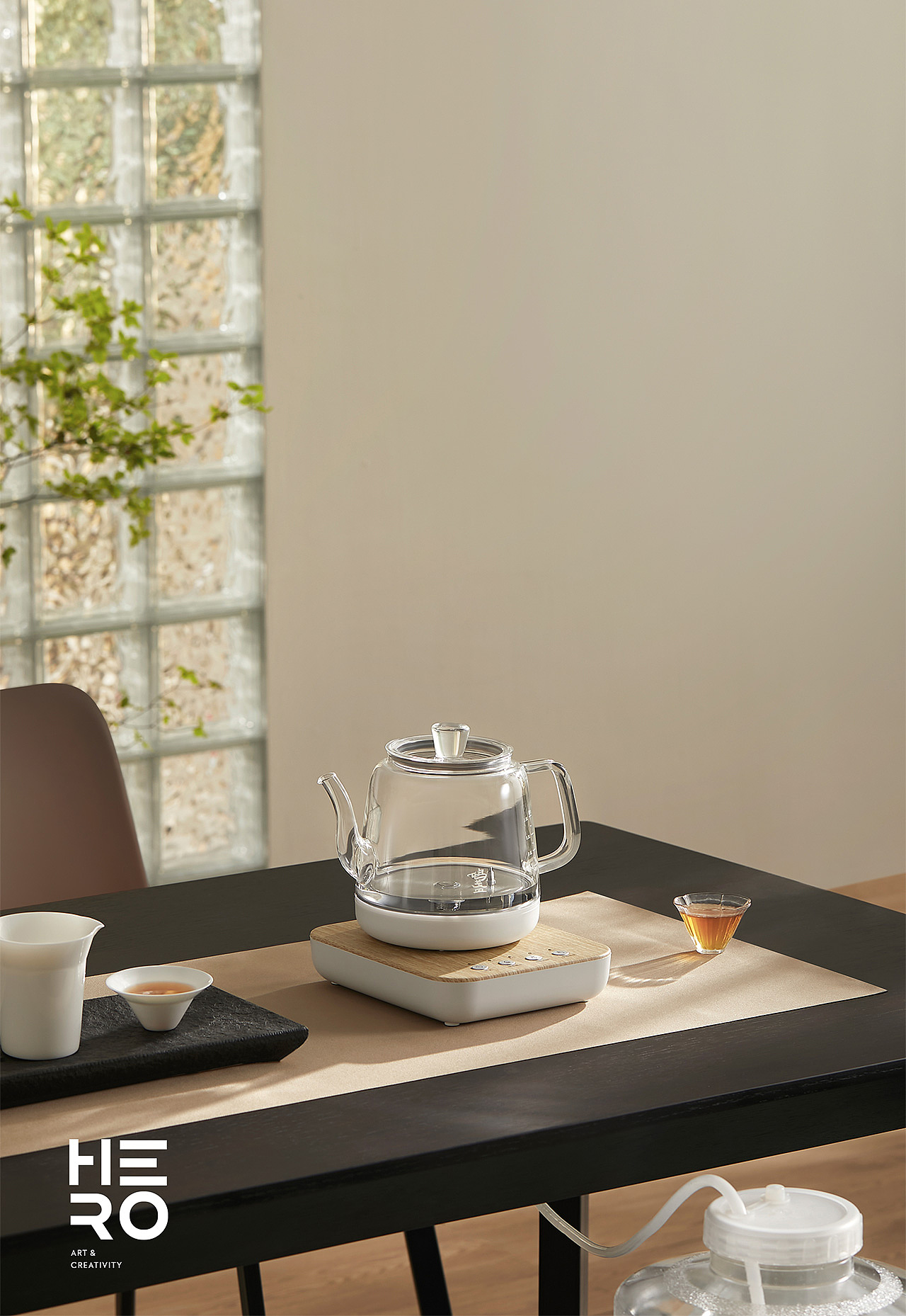 MING ZHAN鸣盏 ✖️ HERRO — 鸣盏智能上水玻璃茶壶（图ZMzI1Mzk0NDc2） - 电商 - 站酷设计师HERRO希奥原创素材 - 站酷ZCOOL