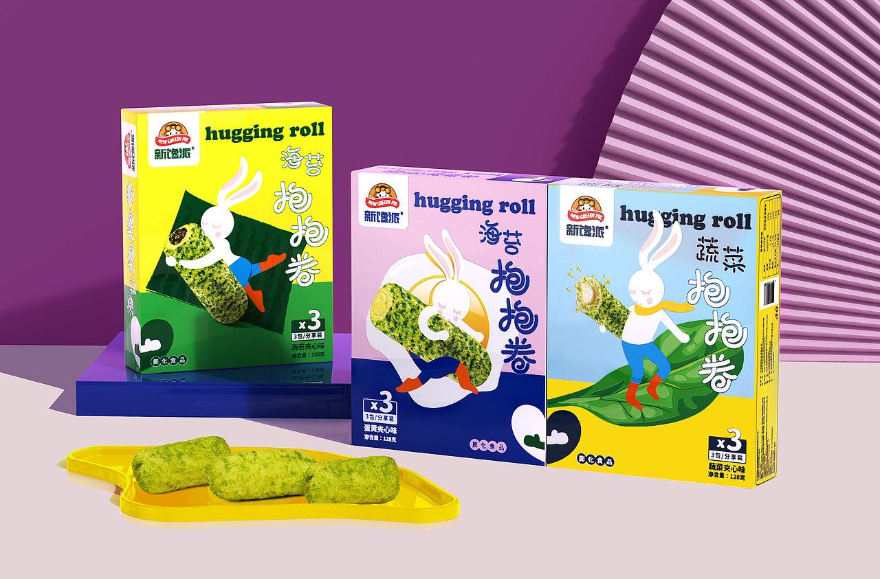 休闲食品--抱抱卷（图ZMzM3NjQ1NDgw） - 包装 - 站酷设计师赤川品牌设计原创素材 - 站酷ZCOOL