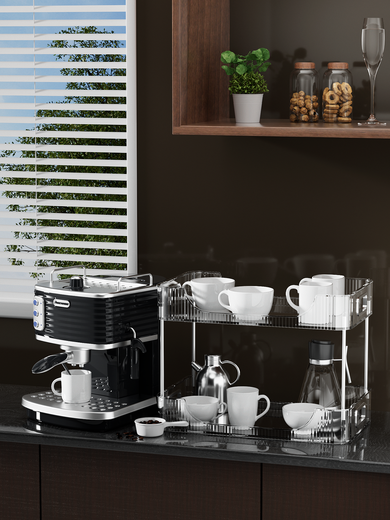 轻奢化妆品收纳架（图ZMzE0NzgyNTQw） - 产品 - 站酷设计师C4Ddoudou原创素材 - 站酷ZCOOL