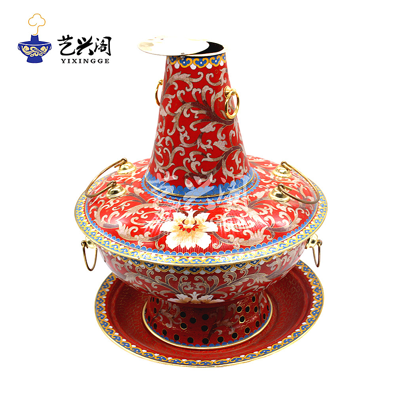 景泰蓝铜火锅（图ZMzE1ODI1NTQw） - 品牌 - 站酷设计师阿桦桦桦原创素材 - 站酷ZCOOL