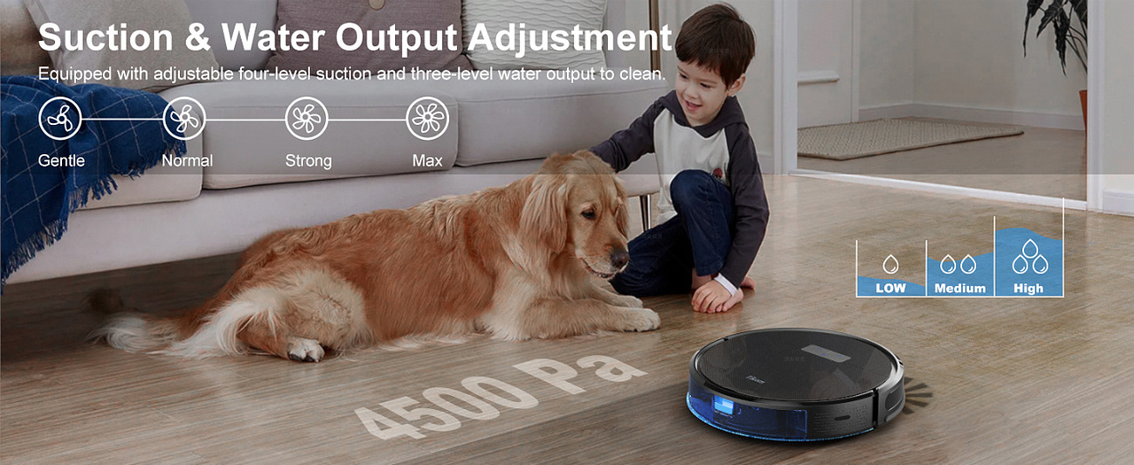 亚马逊主图A+机器人吸尘器(生活电器)