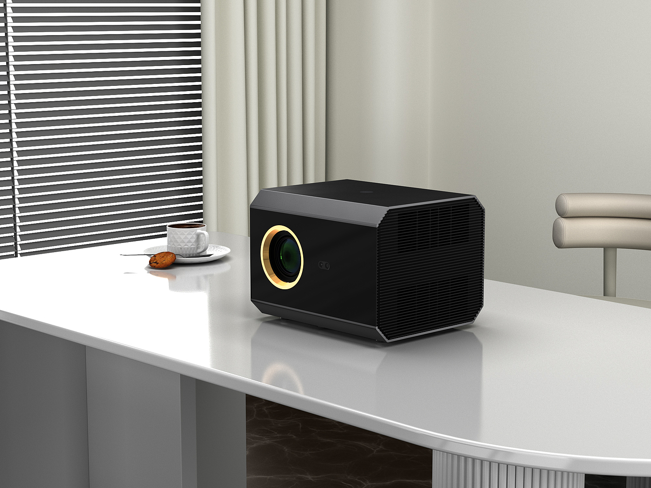 投影仪渲染作品