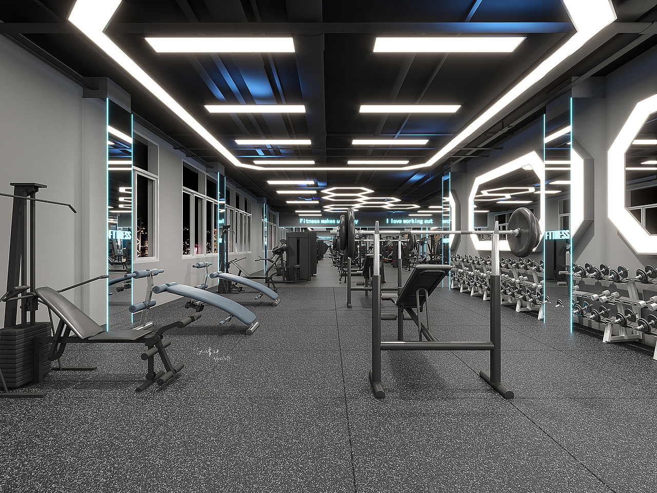 健身房设计案例丨机器不转会生锈,人不活动要得病